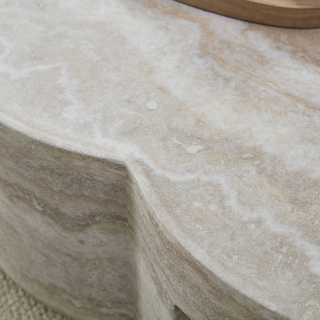 Clover Marble Round Coffee Table