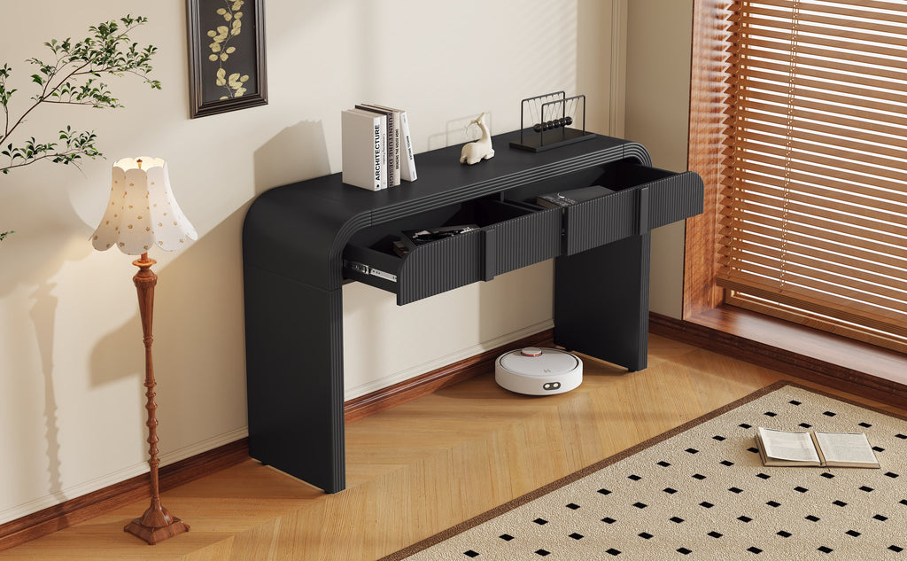 Fluted Console Table