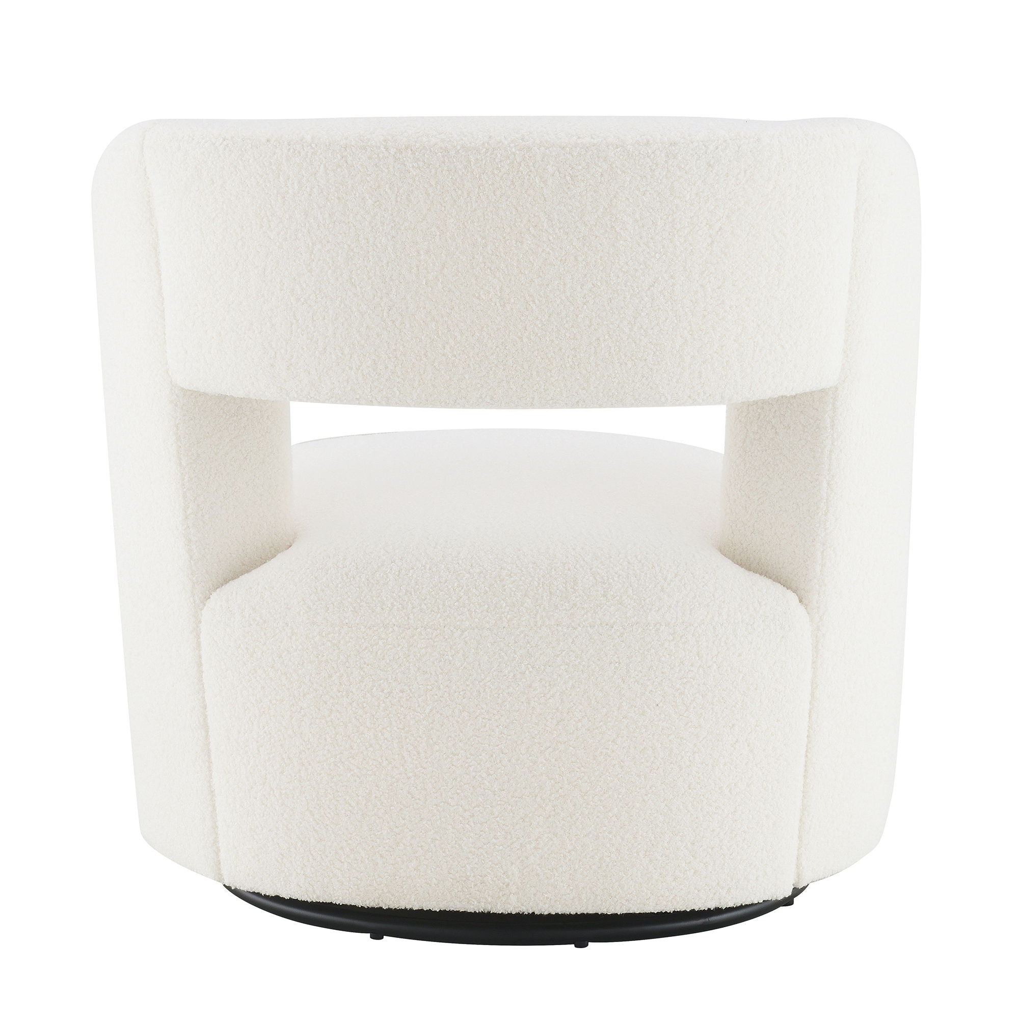 Swivel Teddy Barrel Chair