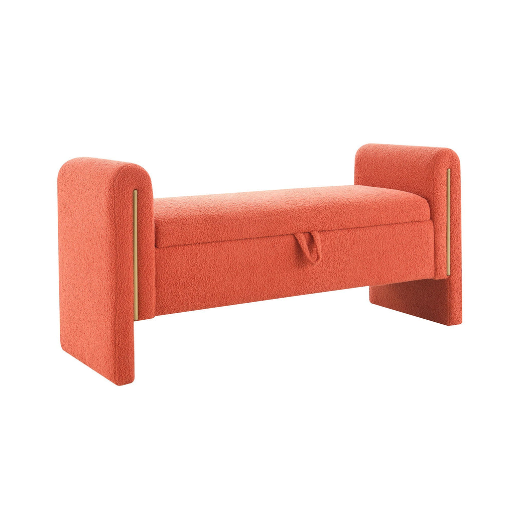 Teddy Upholstered Large Bed End Bench With Storage
