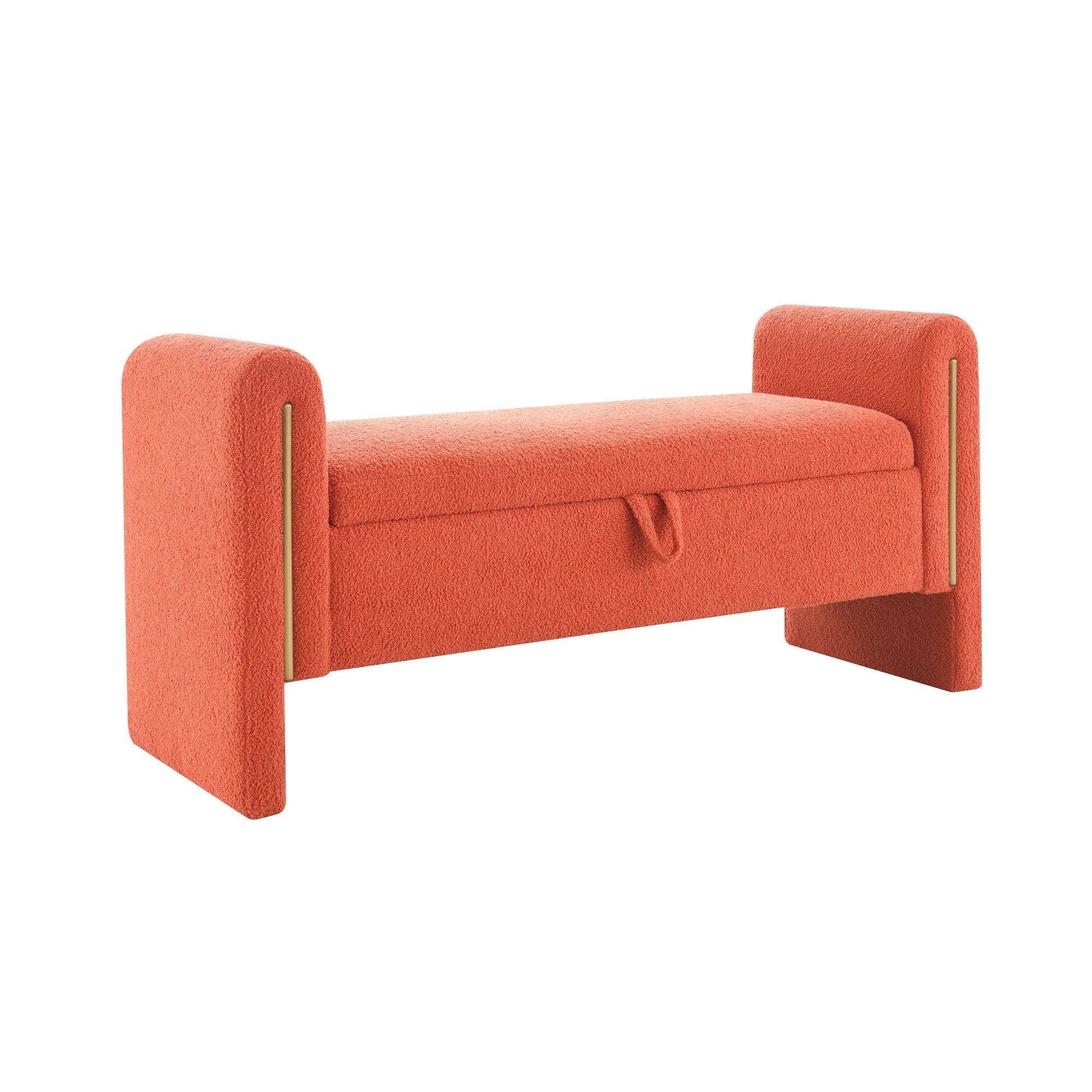 Teddy Upholstered Large Bed End Bench With Storage
