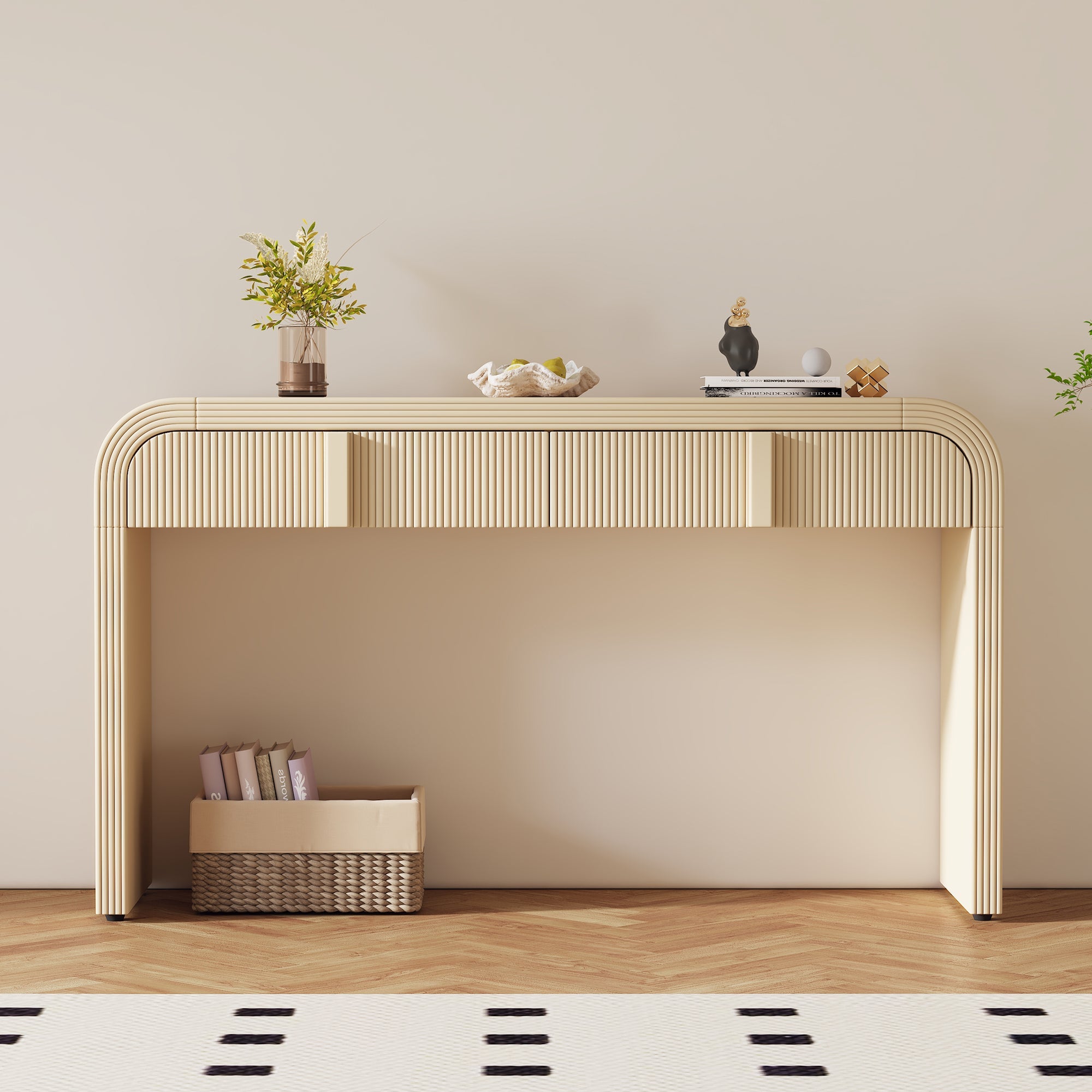 Fluted Console Table