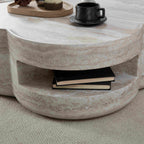 Clover Marble Round Coffee Table