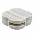 Clover Marble Round Coffee Table