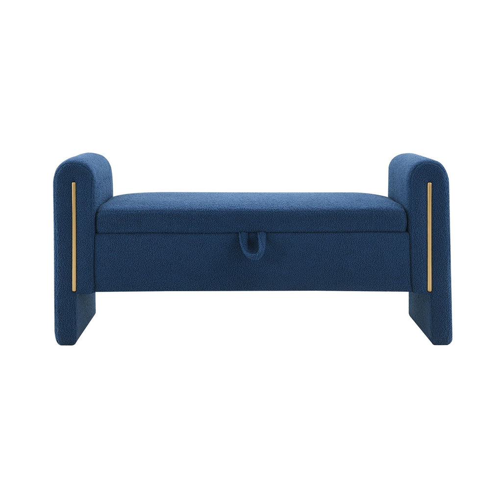 Teddy Upholstered Large Bed End Bench With Storage