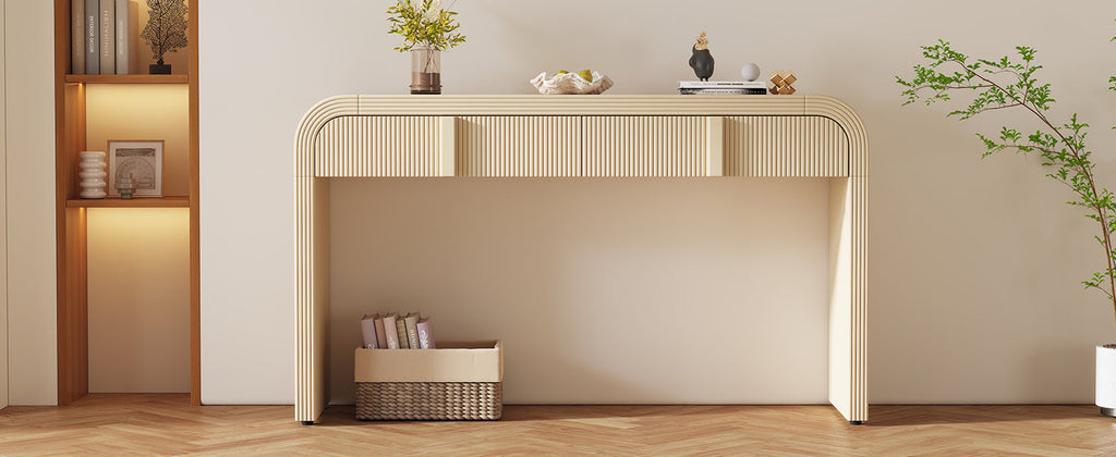 Fluted Console Table