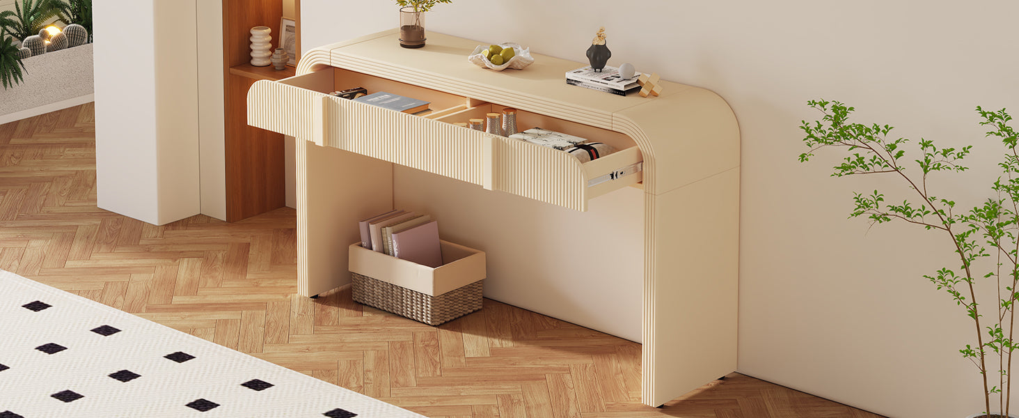 Fluted Console Table