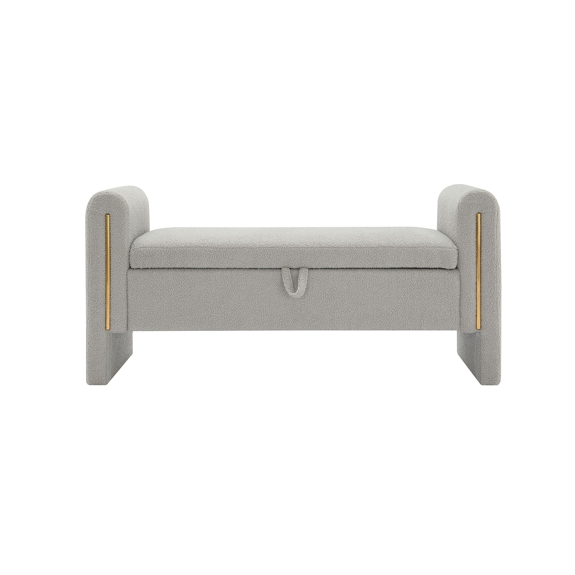 Teddy Upholstered Large Bed End Bench With Storage