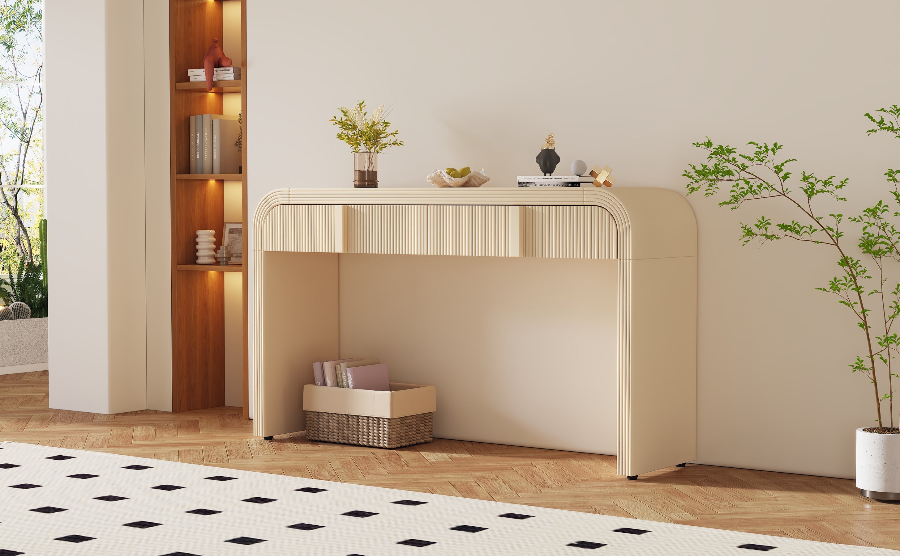 Fluted Console Table