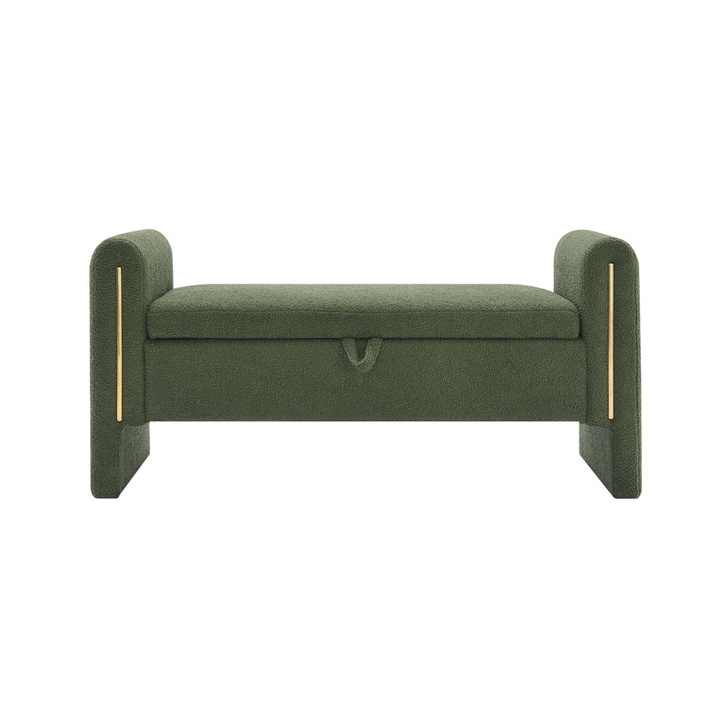 Teddy Upholstered Large Bed End Bench With Storage