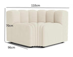 Velvet Curved Sofa Combination