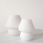 Glass Mushroom Table Lamp