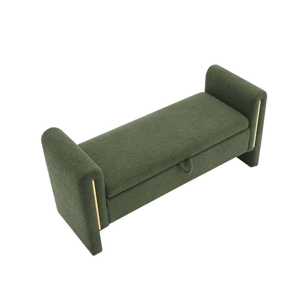 Teddy Upholstered Large Bed End Bench With Storage