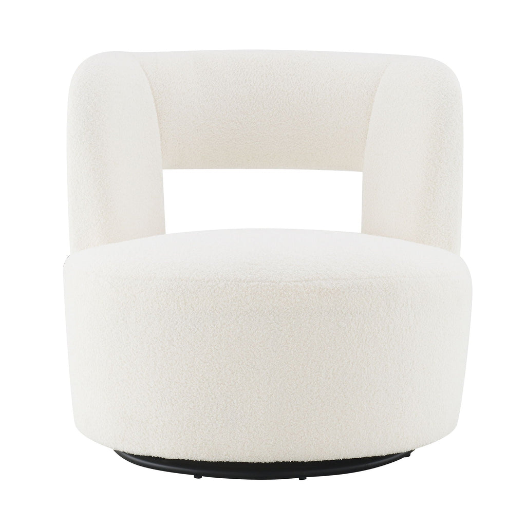 Swivel Teddy Barrel Chair
