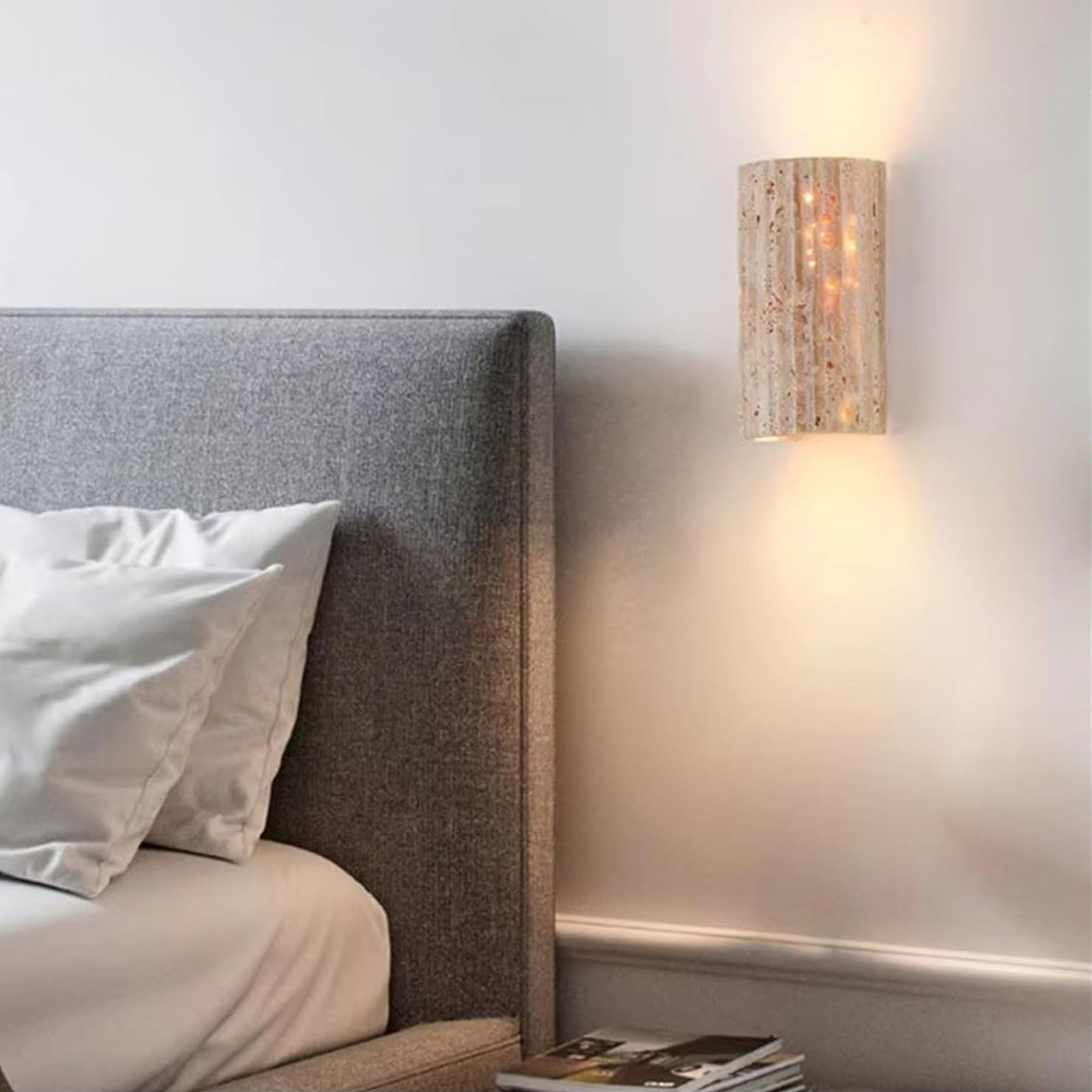 Travertine Outdoor Garden Wall Lamp