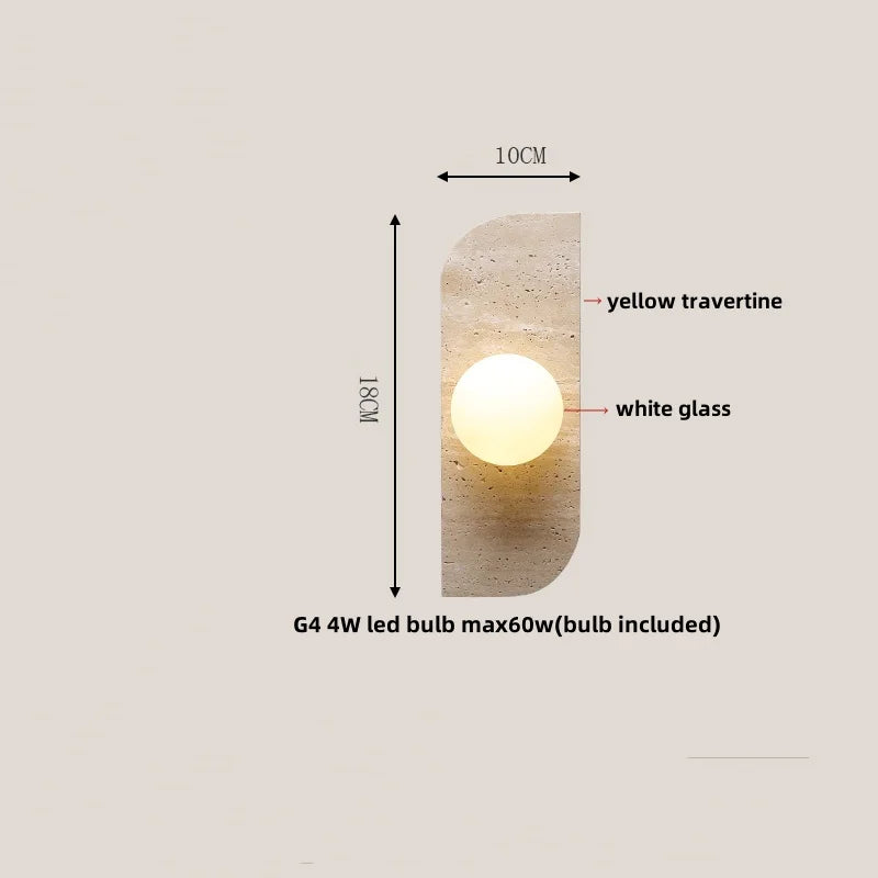 LED Stone Wall Lamp Sconce