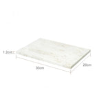 DecorBites™ Beige Travertine Marble Bathroom Set - Soap Dispenser Toothbrush Holder Tissue Box