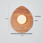 DecorBites™ LED Wall Lamp Modern Wabi Sabi Stone Mirror Light for Home Decor