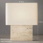DecorBites™ Large Brown Stone Fabric Table Lamp for Home Decoration in Living Room or Bedroom