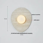 DecorBites™ LED Wall Lamp Modern Wabi Sabi Stone Mirror Light for Home Decor