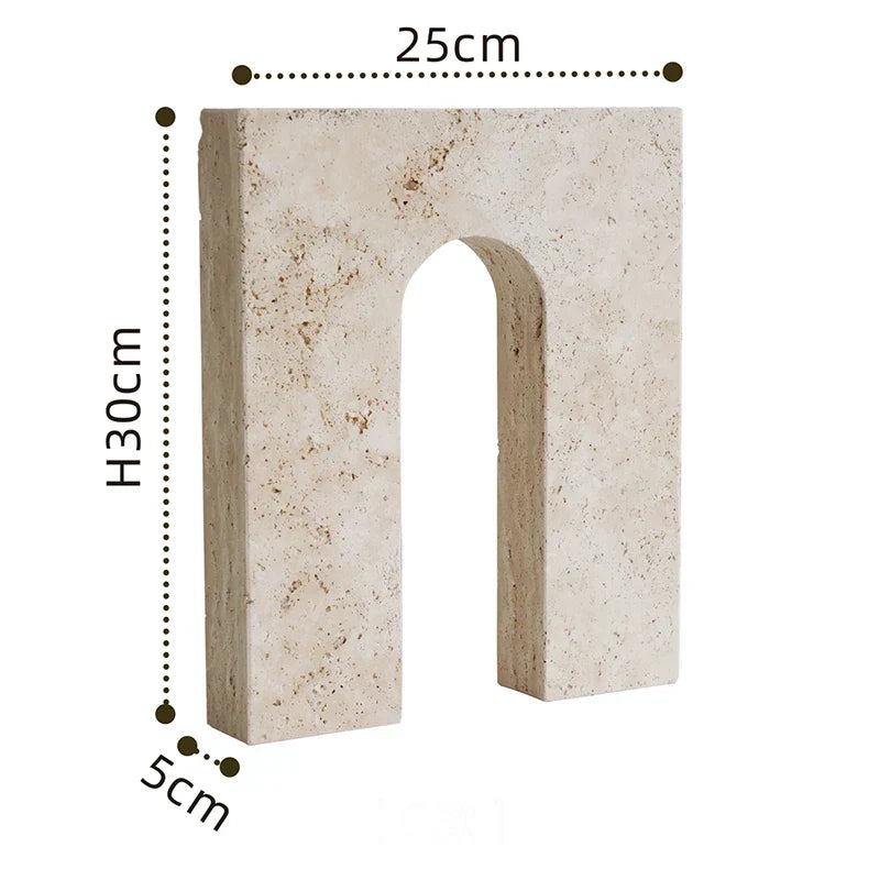 Travertine Sculpture Figurine Statue for Home Decor