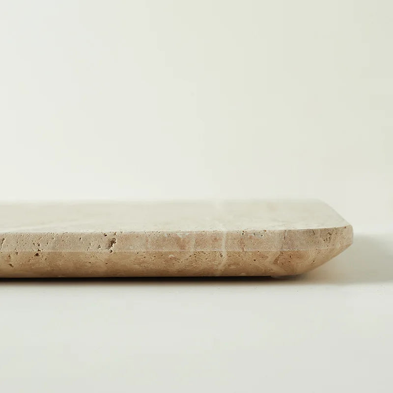 Beige Travertine Marble Plate