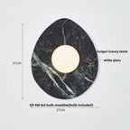 DecorBites™ LED Wall Lamp Modern Wabi Sabi Stone Mirror Light for Home Decor