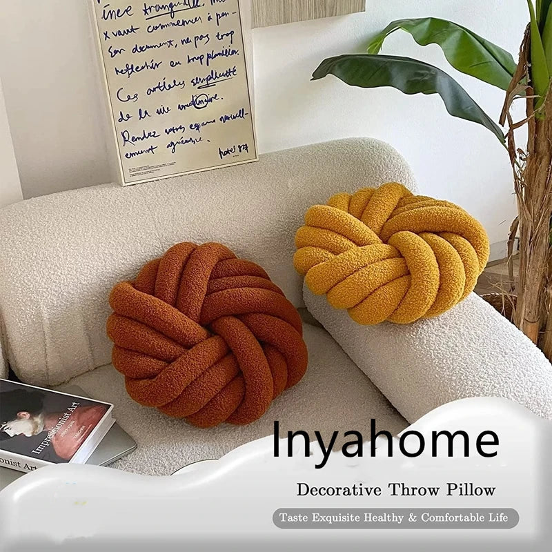 Knotted Ball Throw Pillow
