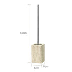 DecorBites™ Beige Travertine Marble Bathroom Accessories Set - Soap Dispenser, Soap Dish, Reed Diffuser