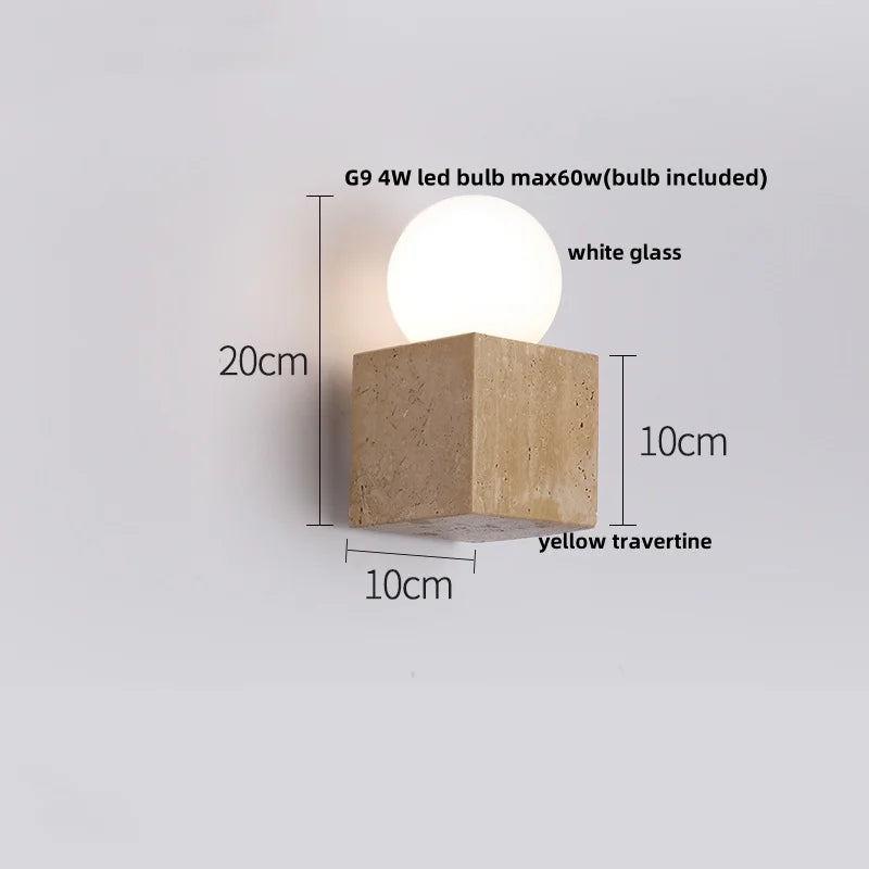 LED Stone Wall Lamp Sconce