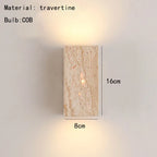 DecorBites™ Cuboid Stone LED Wall Lamp 3000K Parlor Bedroom Stairs Creative Lighting