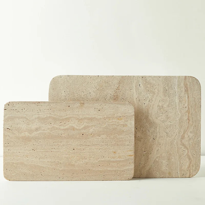 Beige Travertine Marble Plate
