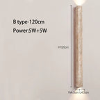 Long Wall Lamp with LED Stone Design