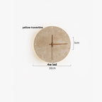 DecorBites™ LED Wall Lights Yellow Travertine Stone Modern Bedside Lamp