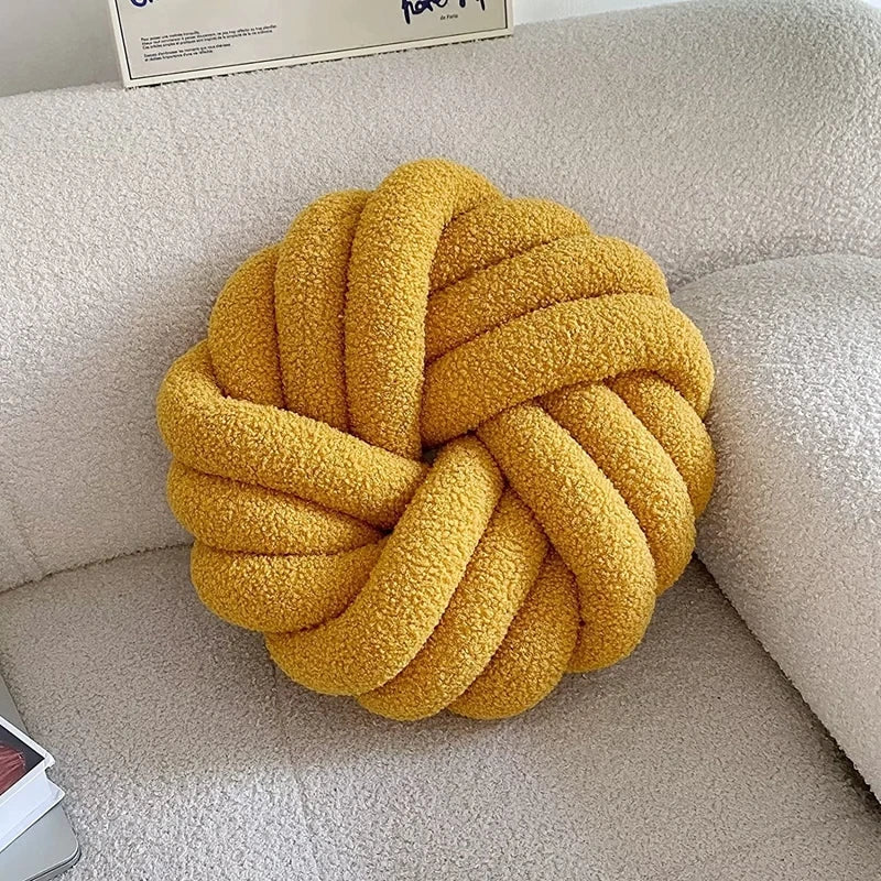 Knotted Ball Throw Pillow