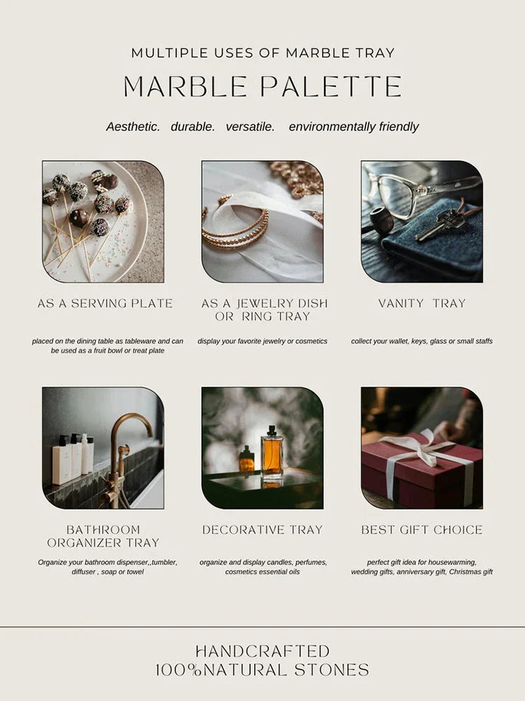 Calacatta Marble Vanity Tray