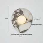 DecorBites™ LED Wall Lamp Modern Wabi Sabi Stone Mirror Light for Home Decor