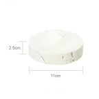 DecorBites™ Beige Travertine Marble Bathroom Set - Soap Dispenser Toothbrush Holder Tissue Box