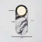 LED Wall Light French Luxury Glass Globe Stone Wall Lamp Fixture
