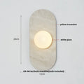 LED Wall Light French Luxury Glass Globe Stone Wall Lamp Fixture