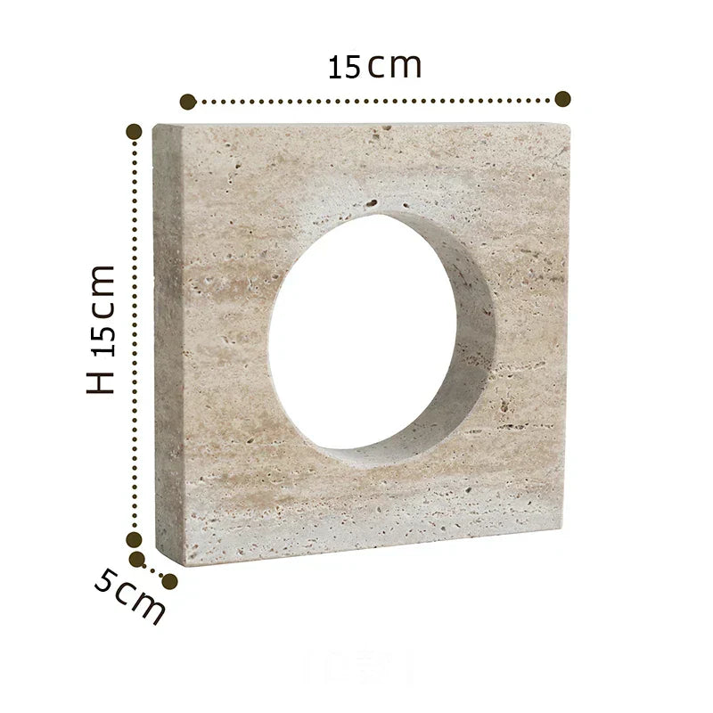 Travertine Sculpture Figurine Statue for Home Decor