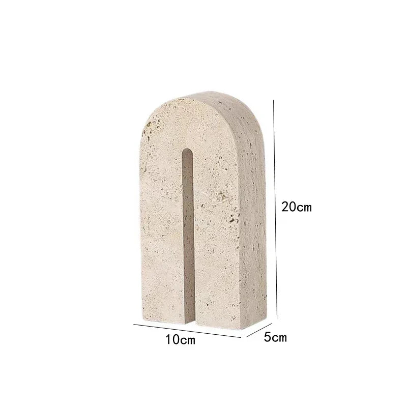 Travertine Sculpture Figurine Statue for Home Decor