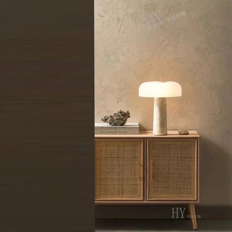 DecorBites™ Cave Stone Table Lamp: Nature-Inspired Retro Home Decor