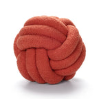 Boucle Knotted Round Decorative Throw Pillows