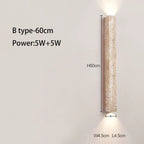 Long Wall Lamp with LED Stone Design