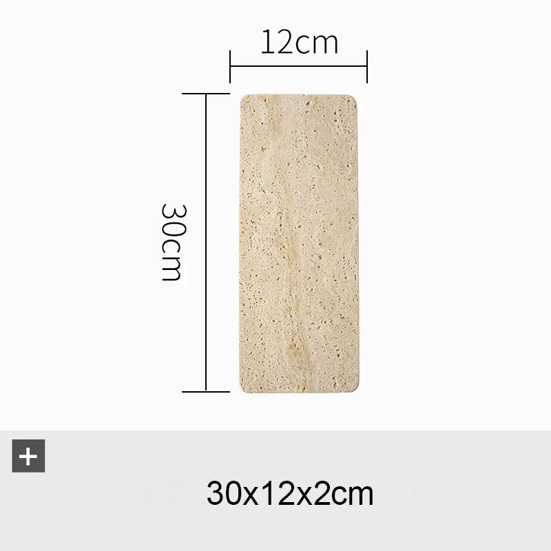 Beige Travertine Marble Plate