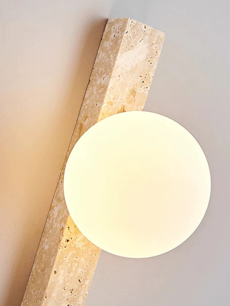 Long Wall Lamp with LED Stone Design