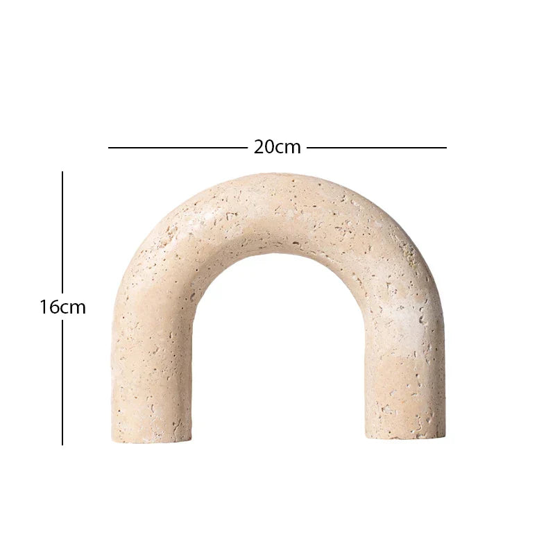 Travertine Sculpture Figurine Statue for Home Decor