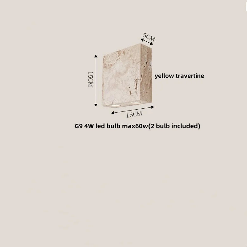 LED Stone Wall Lamp Sconce