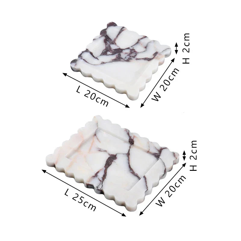 Calacatta Viola Marble Vanity & Kitchen Tray